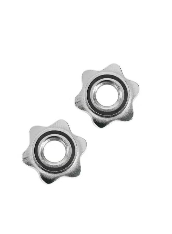 One Handle Bar One Hand Dumbbell Weight Lifting Chrome Plated with Locks - Image 2